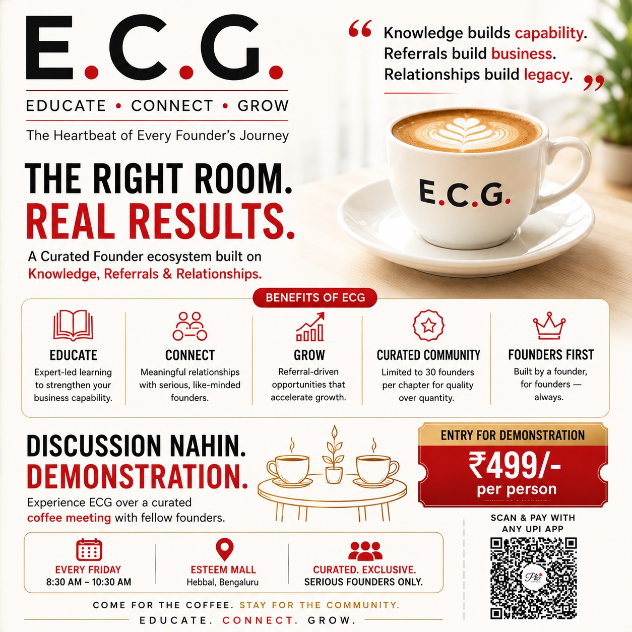 E.C.G. – Educate. Connect. Grow. Founder Community